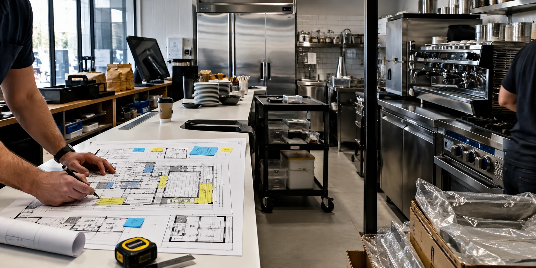 Commercial kitchen scoping questions context