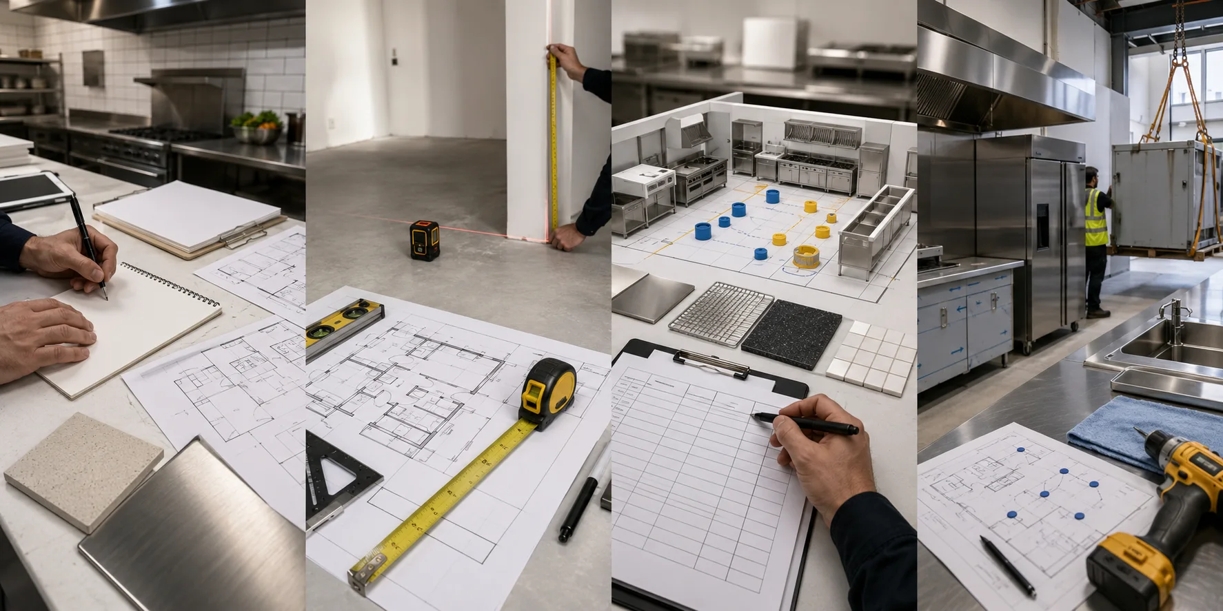 Commercial kitchen project planning context