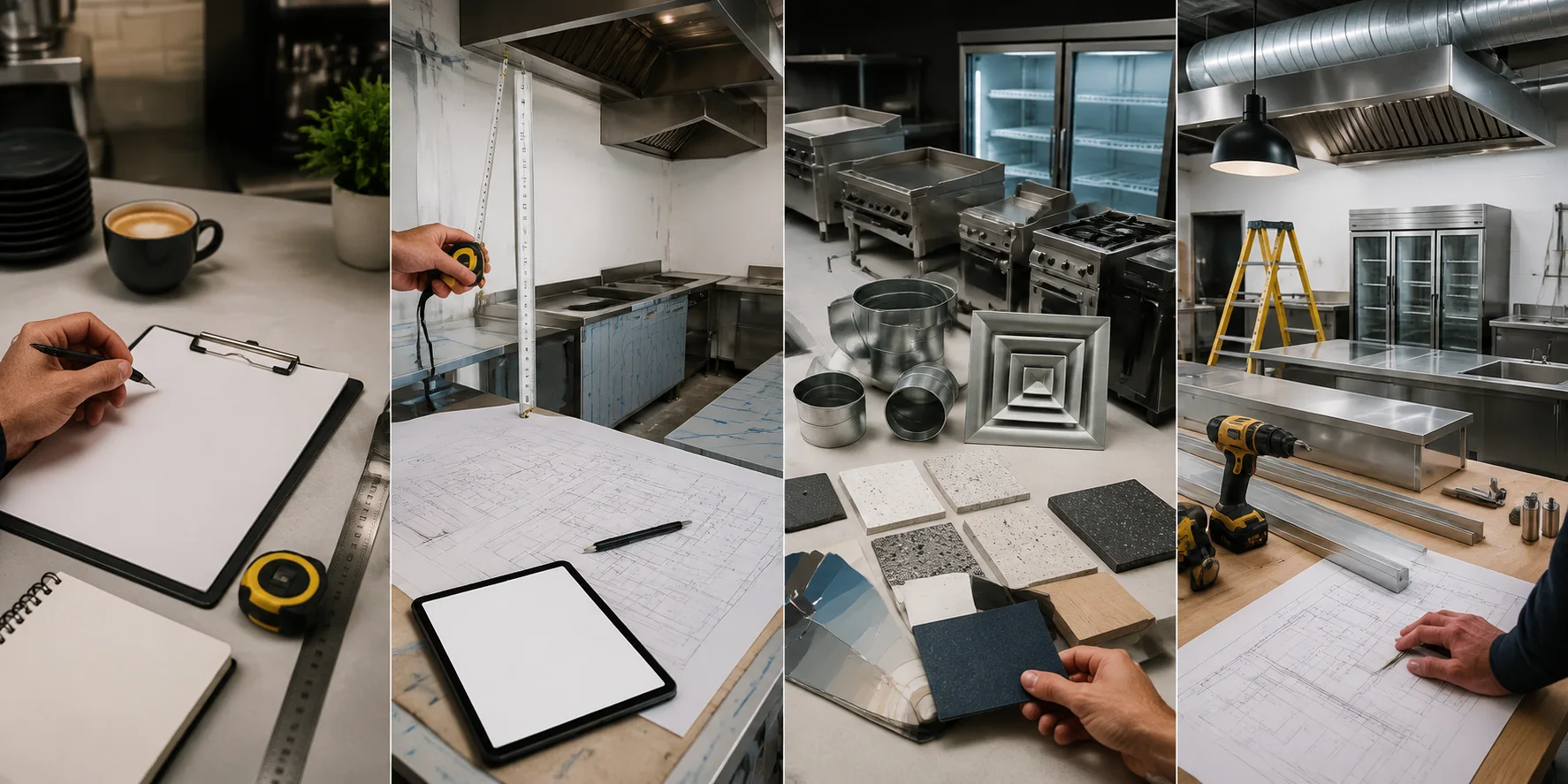 Commercial kitchen project planning context