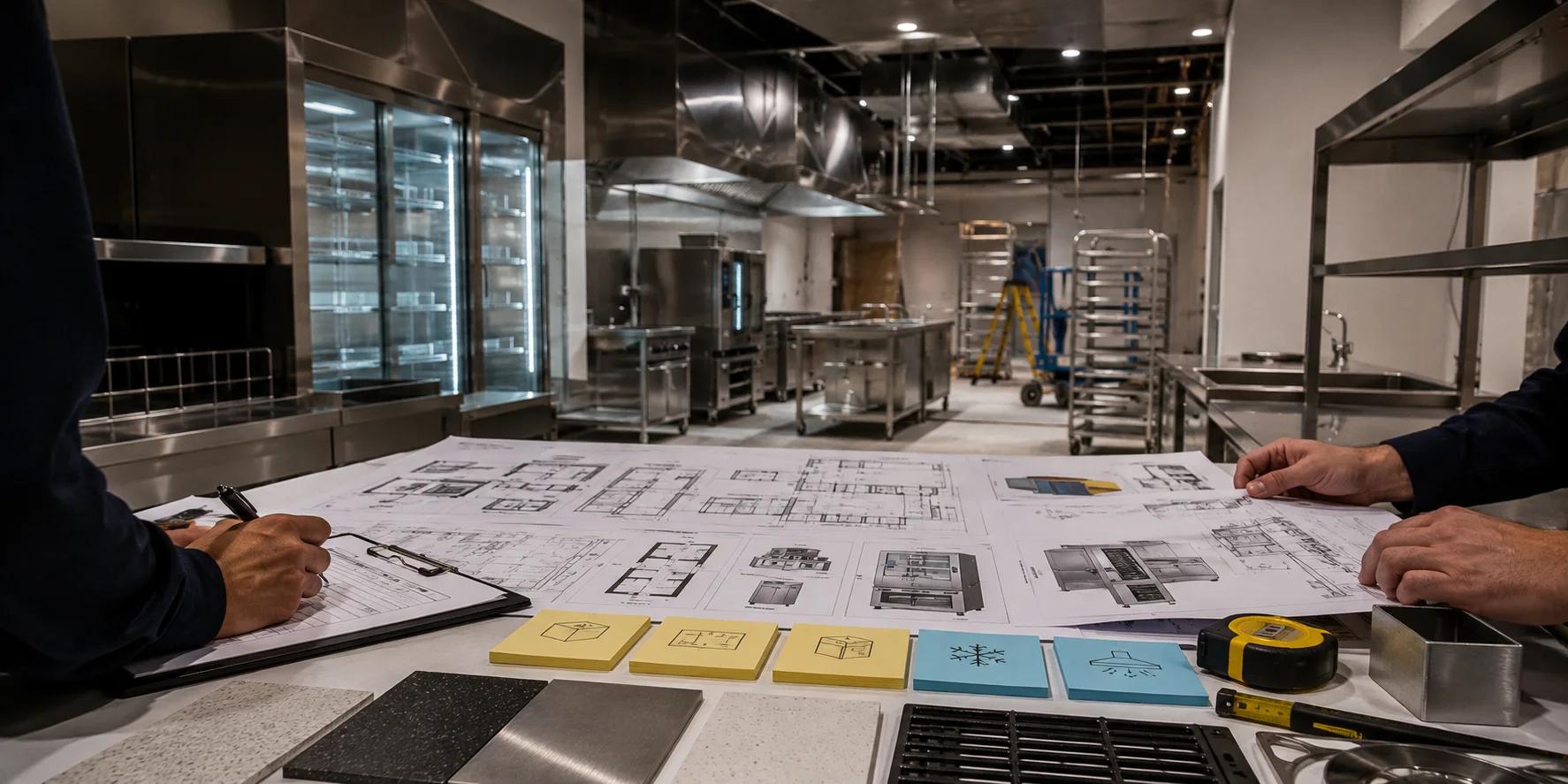 Commercial kitchen scoping questions context