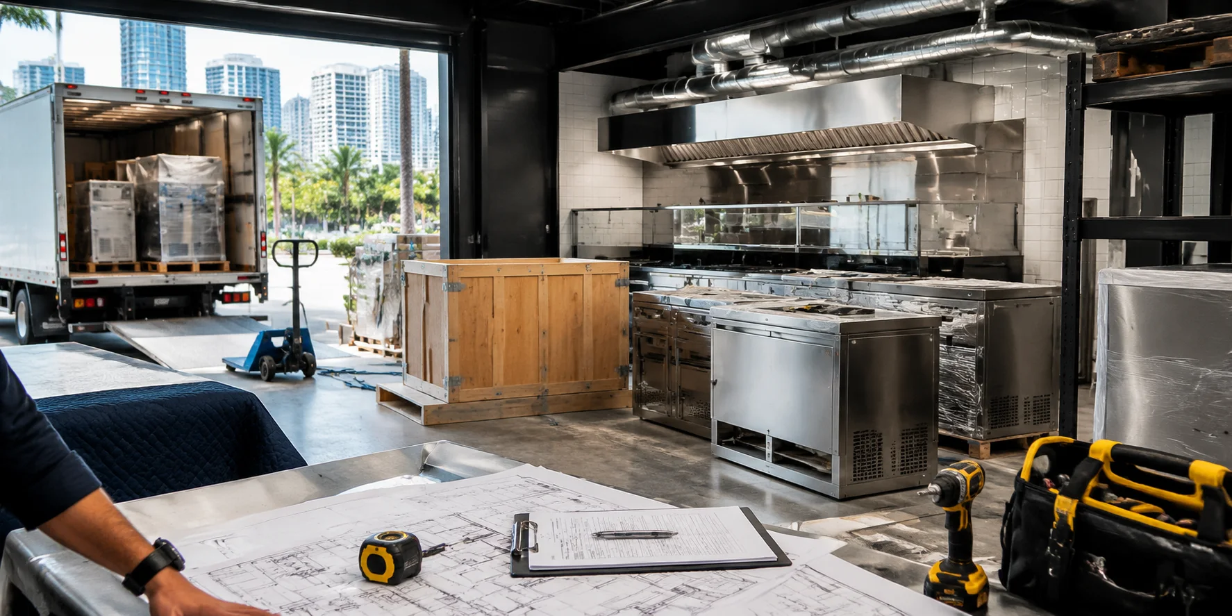 Commercial kitchen scoping questions context