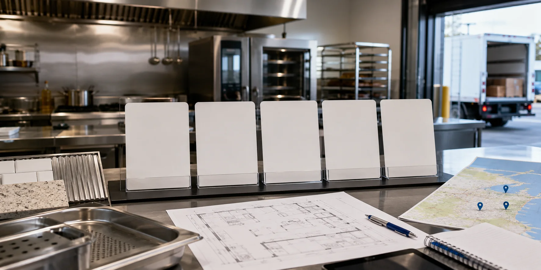 Commercial kitchen project planning context