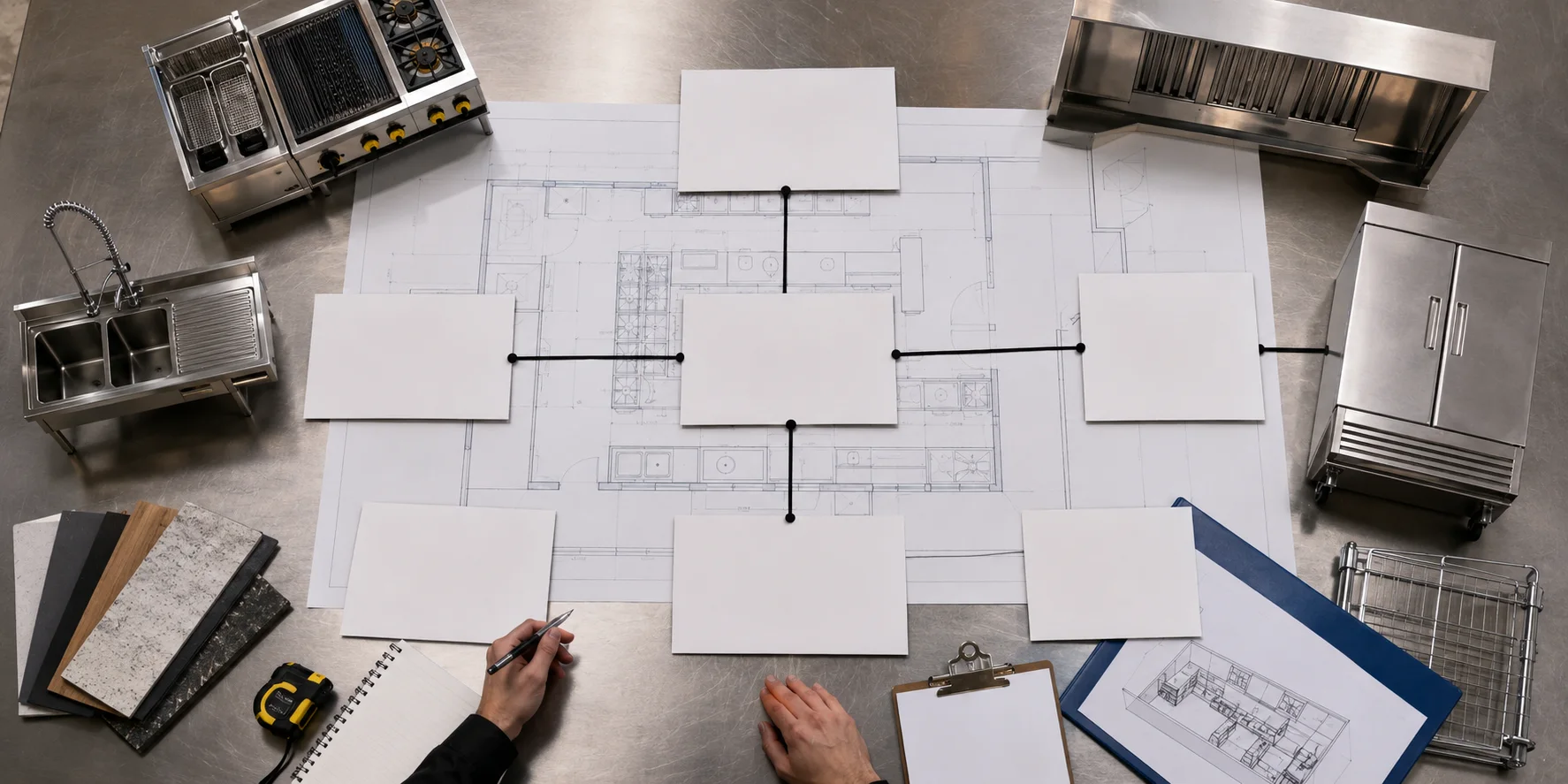 Commercial kitchen service scope planning context