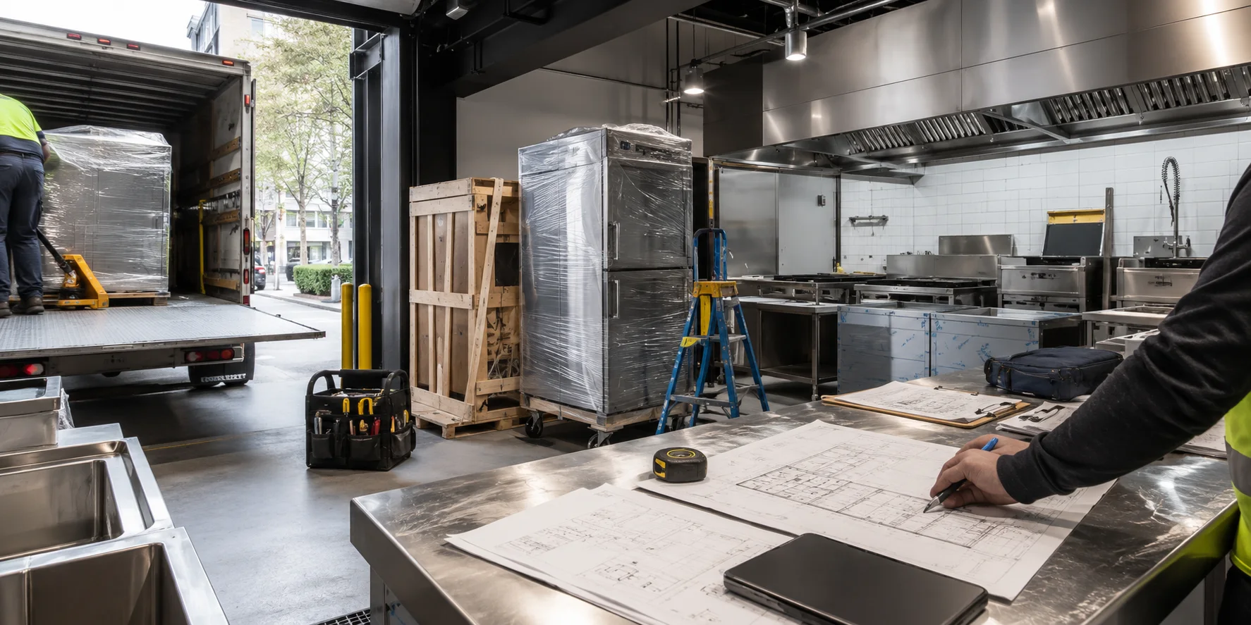 Commercial kitchen scoping questions context